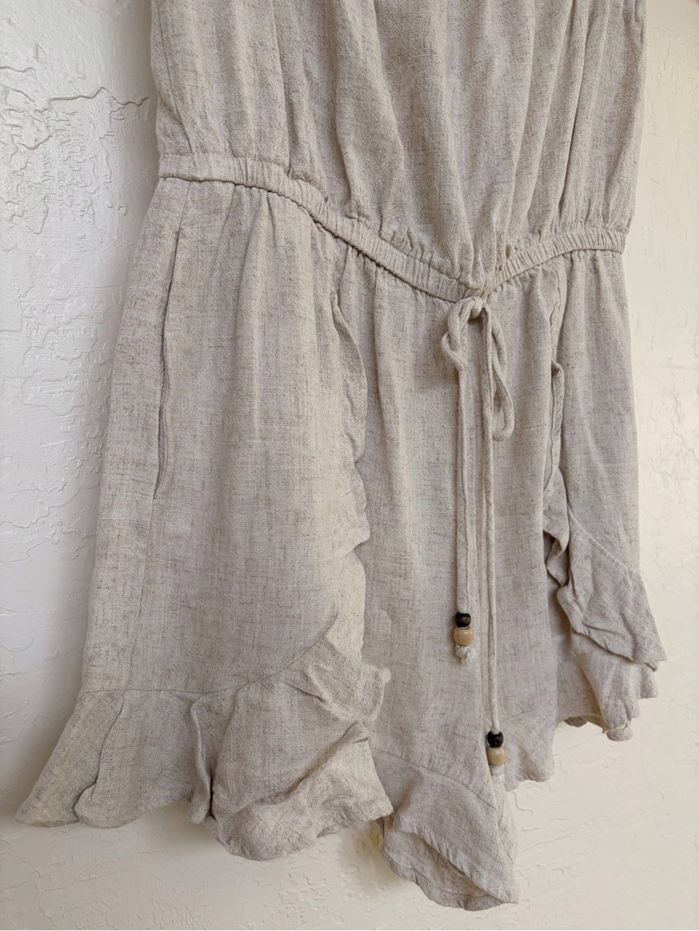 Strapless Ruffle Tie-Waist Romper - Picture 2 of 5